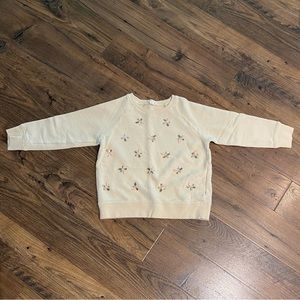 💐Crewcuts sweatshirt with flower gems💎